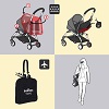Использование и хранение дождевика на коляске BabyZen YoYo 0+. Транспортировочная сумка коляски BabyZen YoYo 0+.