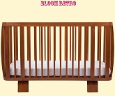 Нажмите для увеличения Использование кроватки Bloom Retro в цвете Oak для подросшего ребенка, который пытается вставать на ножки. Устанавливается на нижний уровень для обеспечения безопасности ребенка, чтобы не вылез через край кроватки. Фото: передний плана